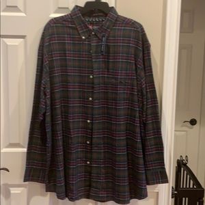 NEW Men’s CHAPS BIG & TALL 4XB Plaid shirt